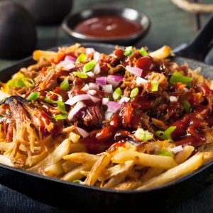 Pulled ribs fries